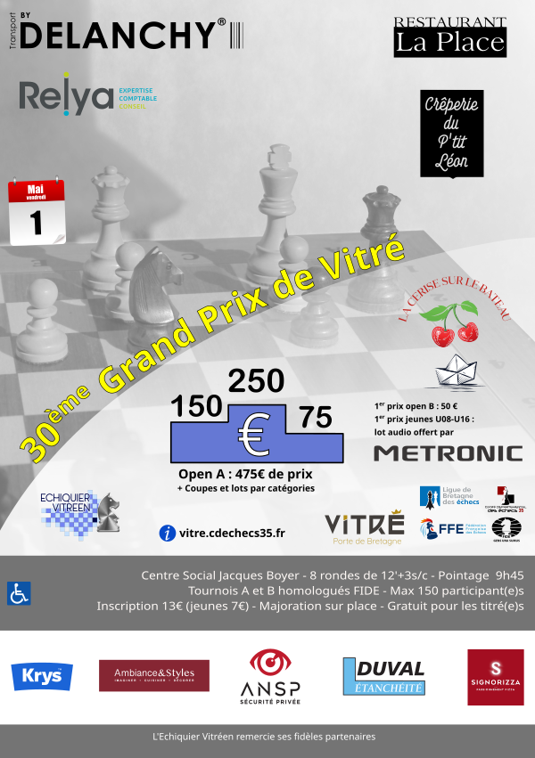 affiche open Vitré 2025